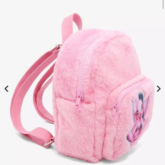 MELANIE MARTINEZ Portals Fuzzy Pink Backpack with Zipper Closure - Picture 11 of 13